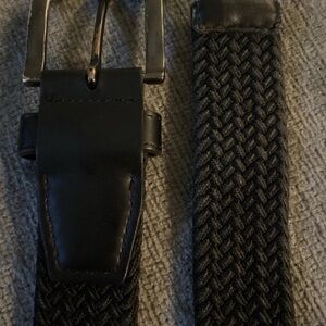 Nike G Flex Black Braided Woven Stretch Belt 42” End to End Length